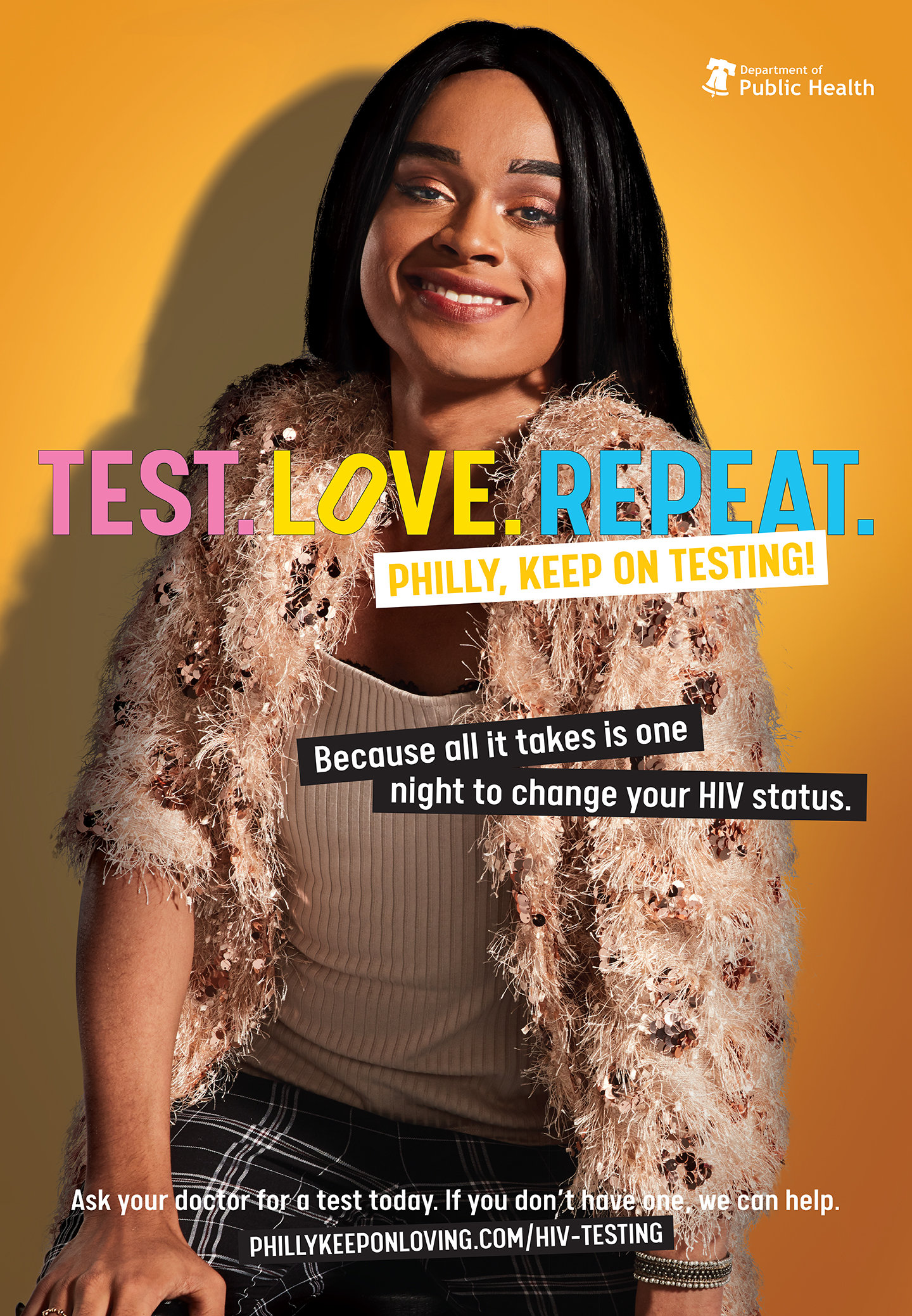 TEST. LOVE. REPEAT.Philly, Keep on Testing!